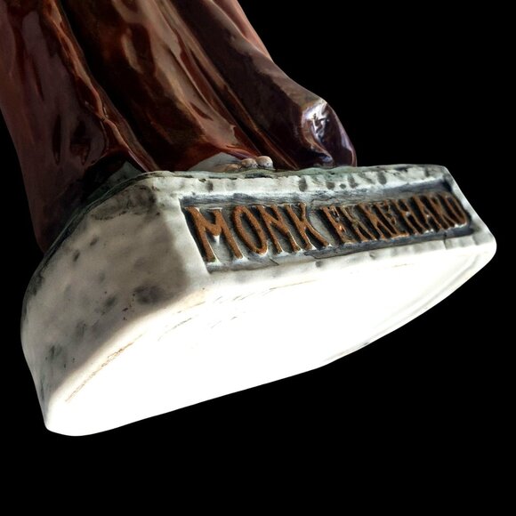 Vintage Monk Ekkehard Porcelain Figurine Ceramic Statue Capodimonte Italy 1983 - Picture 8 of 11